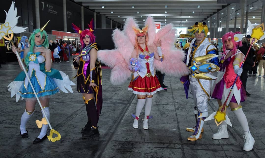 Cosplayers en un pabellón de Manga Barcelona en Fira Gran Via