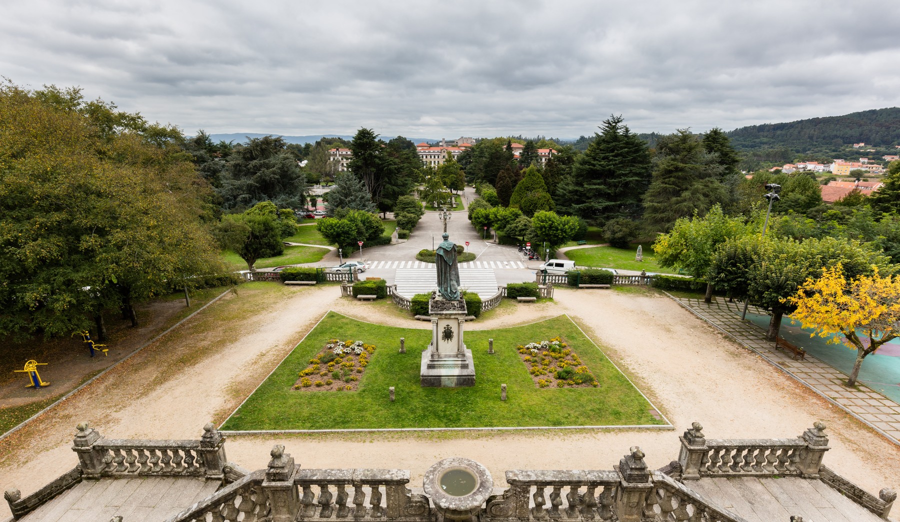 Der Alameda-Park in Santiago de Compostela