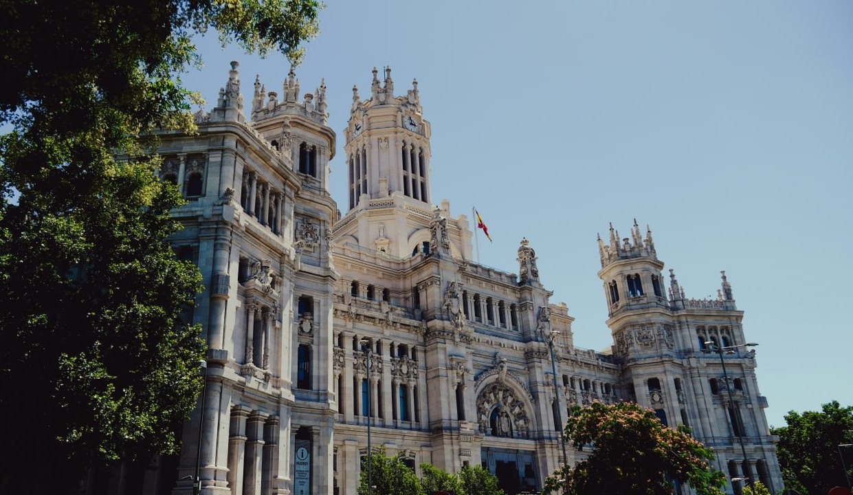 El Palau de Cibeles a la plaça de Cibeles, Madrid