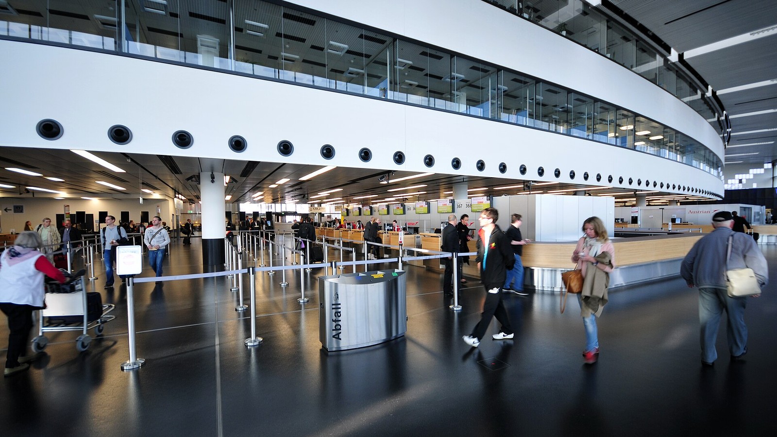 La zona de facturación en la terminal
