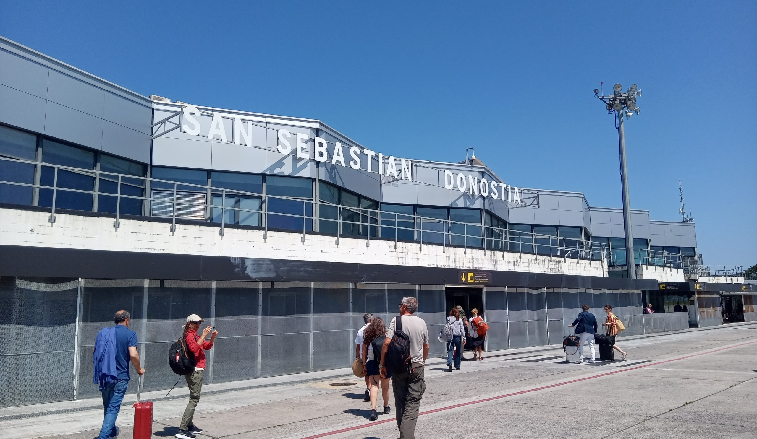 La terminal de l'aeroport de Sant Sebastia a Hondarribia