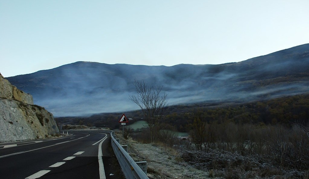 La carretera cap a Sort pel Port del Cantó