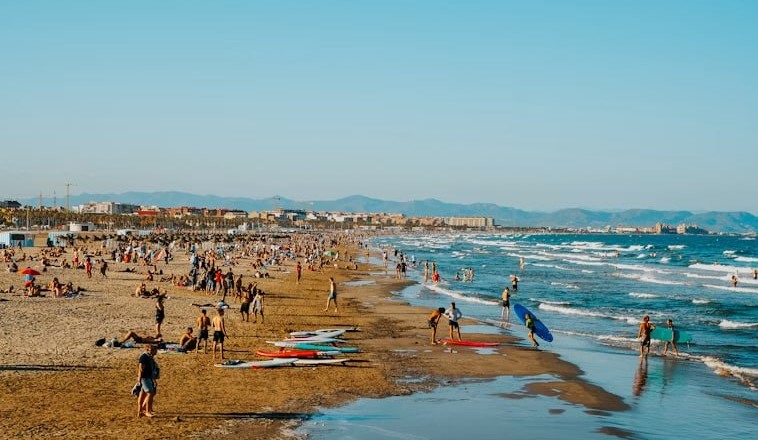 La platja de la Malva-rosa a València