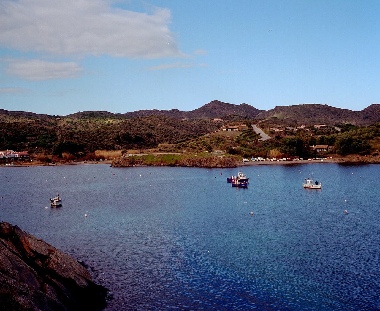 Fishing boats in the bay at Cadaqués