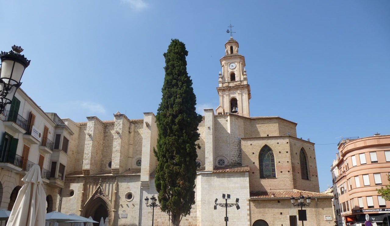 La Col·legiata de Santa Maria a la plaça major de Gandia