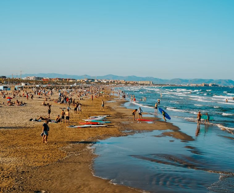 La platja de la Malva-rosa a València
