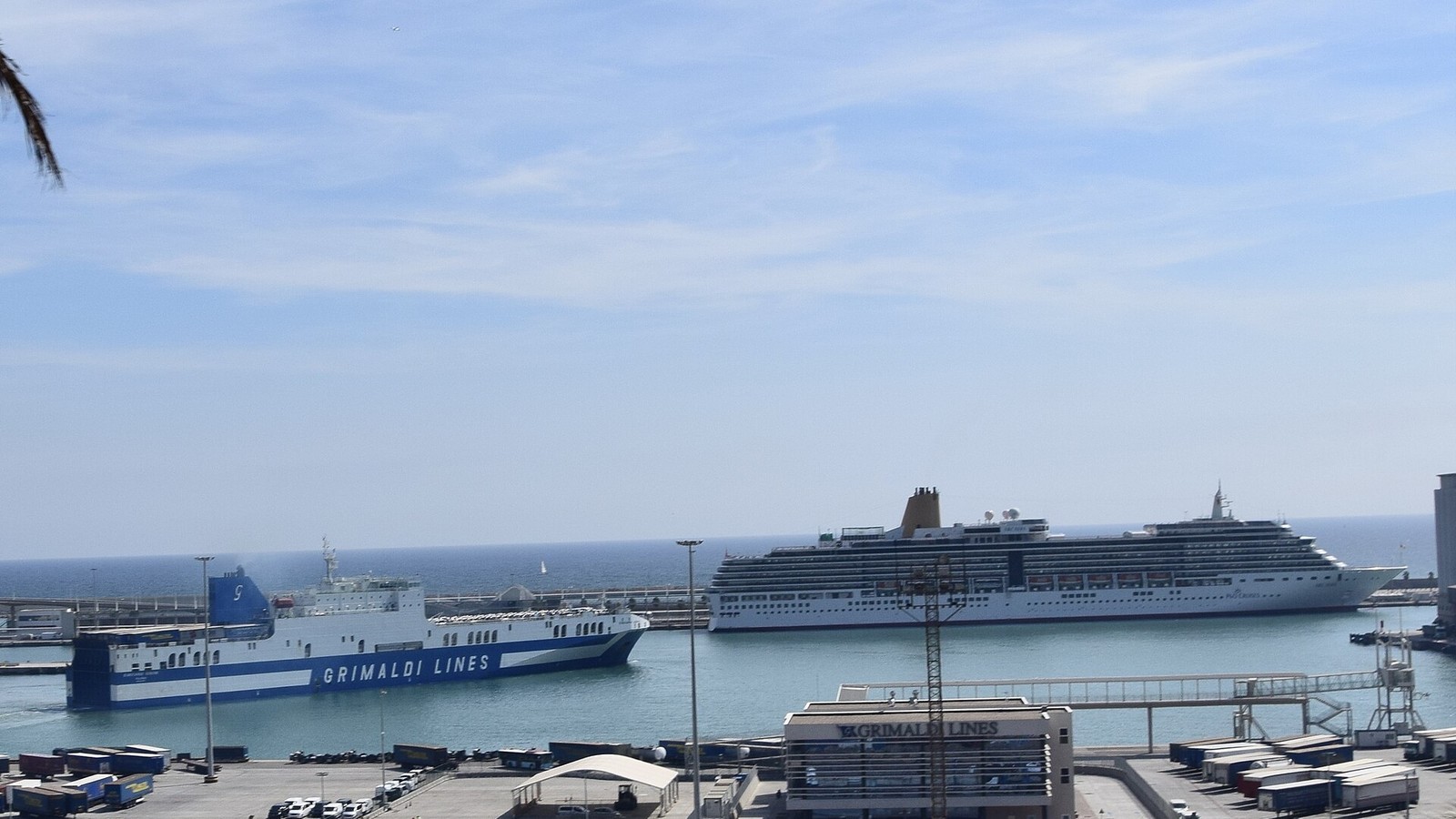 The cruise quays of the Port of Barcelona
