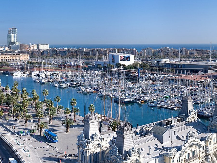 Port Vell y el monumento a Colón