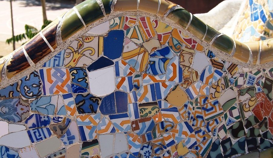 Mosaico en el Park Güell
